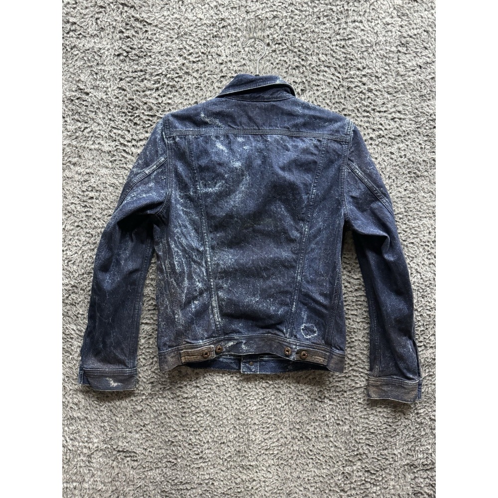 Vintage Y2K Diesel Distressed Denim Jacket in Blue Acid Wash Size XS - Picture 2 of 13